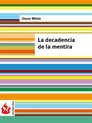 cover image of La decadencia de la mentira (low cost). Edición limitada